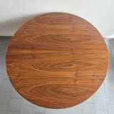 Baumann dining table 1960 extendable from 114 to 167 cm with integrated extensions.