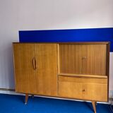Highboard, living room furniture teak 60s vintage Danish