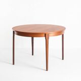 Vintage Scandinavian style table with central extension. Teak wood. France, 1960s