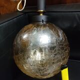 Vintage amber ball pendant light