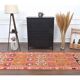 1970s Vintage Turkish Hand-Knotted Wool Cotton Red Runner Rug 96x320