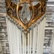 Guimard-style sign neck lamp with two wall lights