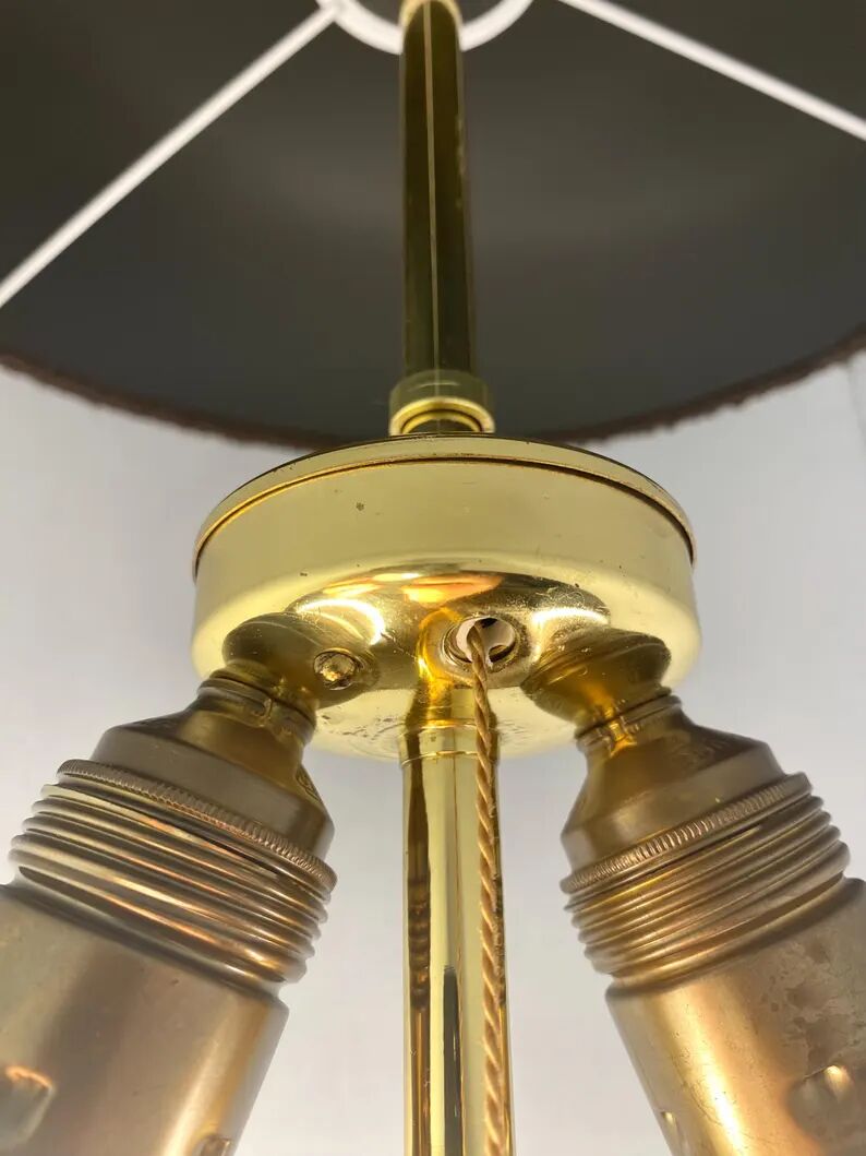 Danish floor lamp in teak and brass by Fog & Mørup 1960s