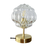 Bubbled glass lamp