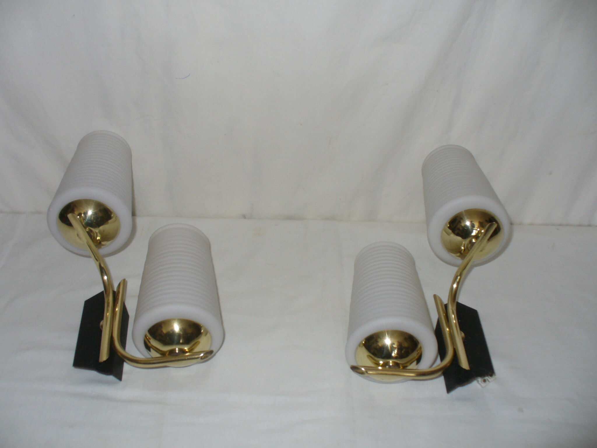 Pair of double wall lamps from the 50s