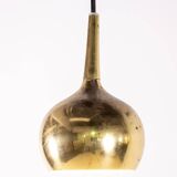 2x Hans Agne Jakobsson Brass Pendant Lamp, 1960s Sweden