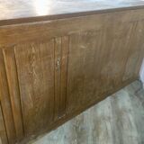 Wooden workshop counter
