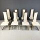 Vintage brass dining chairs by Belgo Chrom, 1970s - set of 8