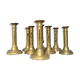 Set of 8 antique brass chandeliers