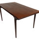 Table à manger vintage Topform en teck massif extensible 1960