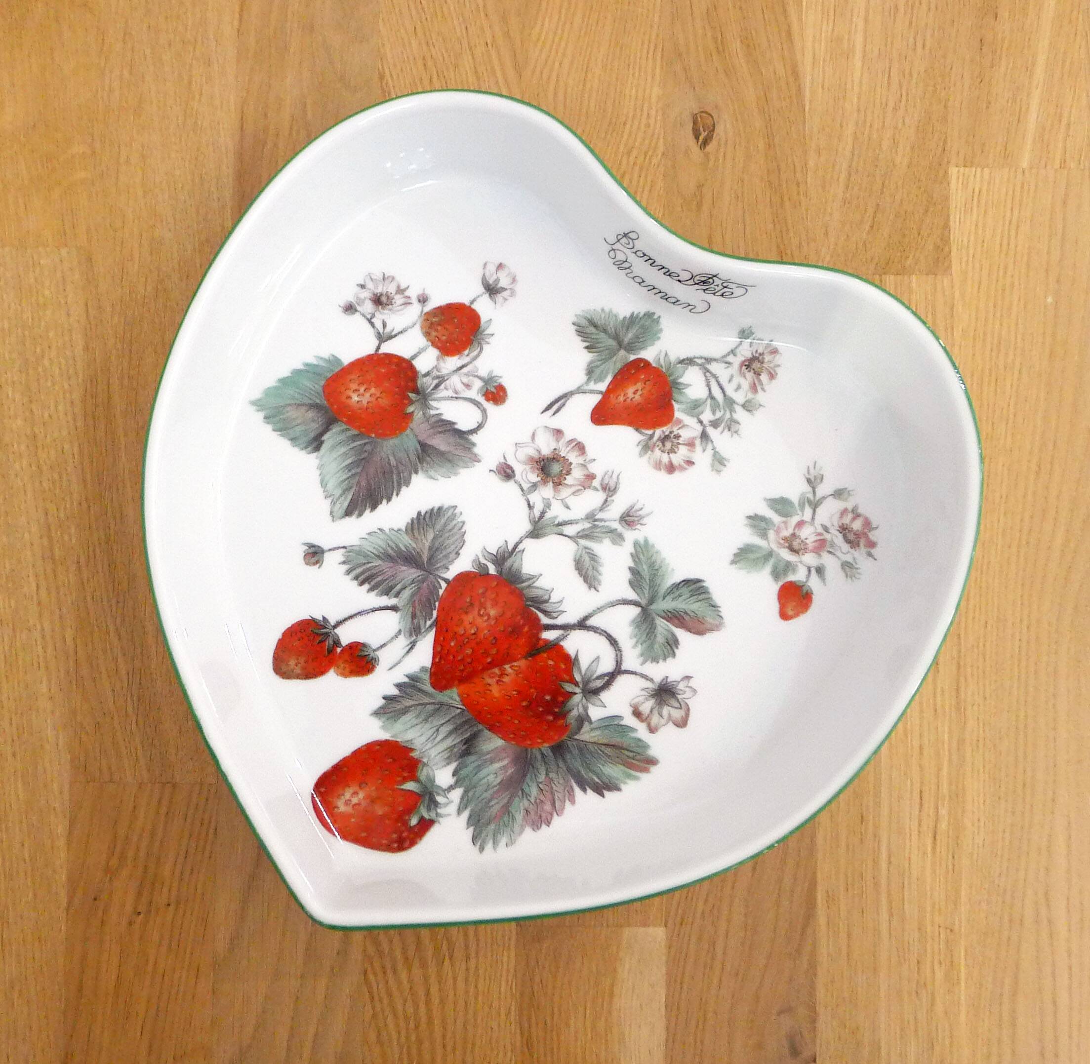 Heart & Strawberry Dish