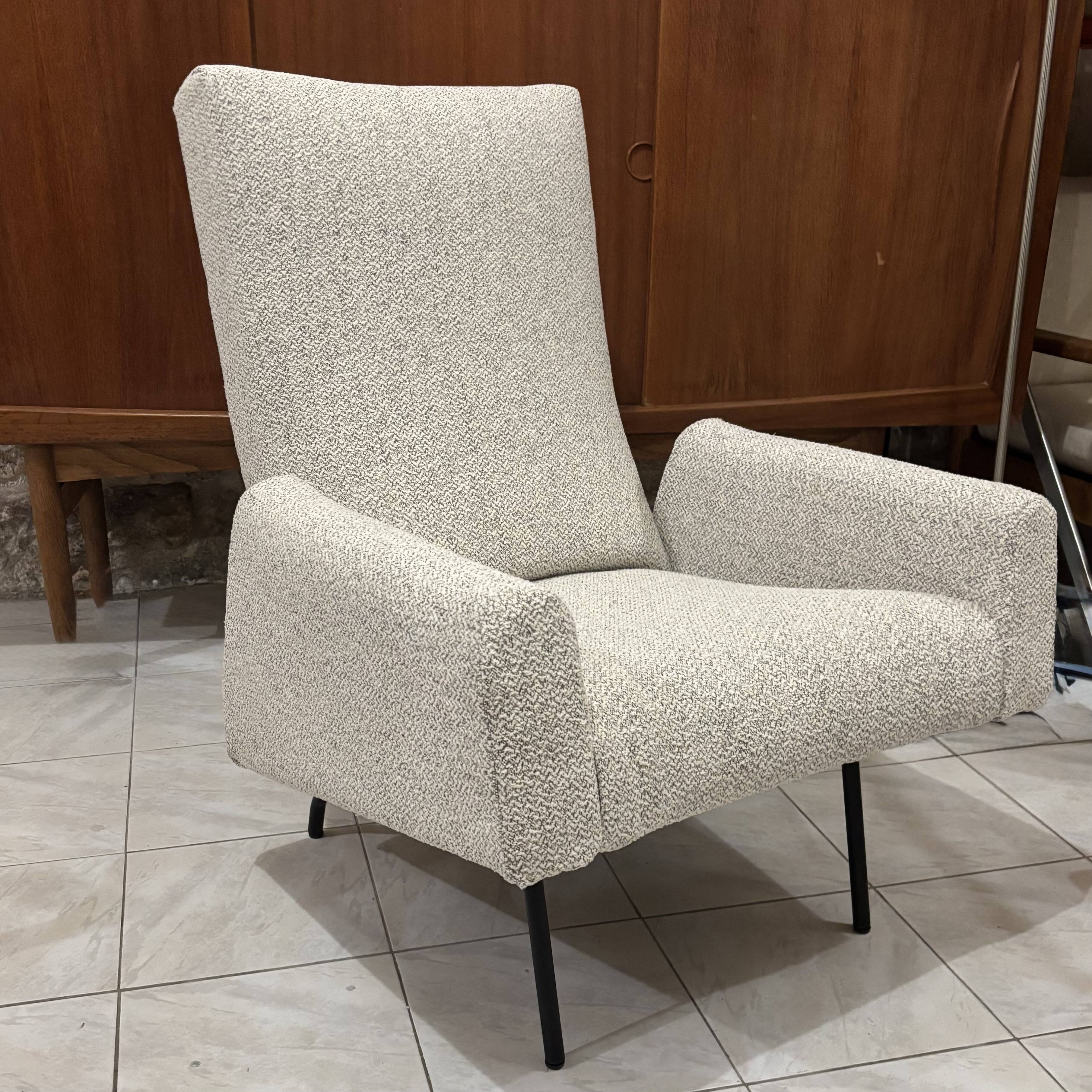 Louis Paolozzi modernist armchairs reupholstered