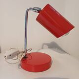 70's red desk lamp