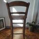 Vintage wooden and straw bar stool — Brutalist Style / Perrian
