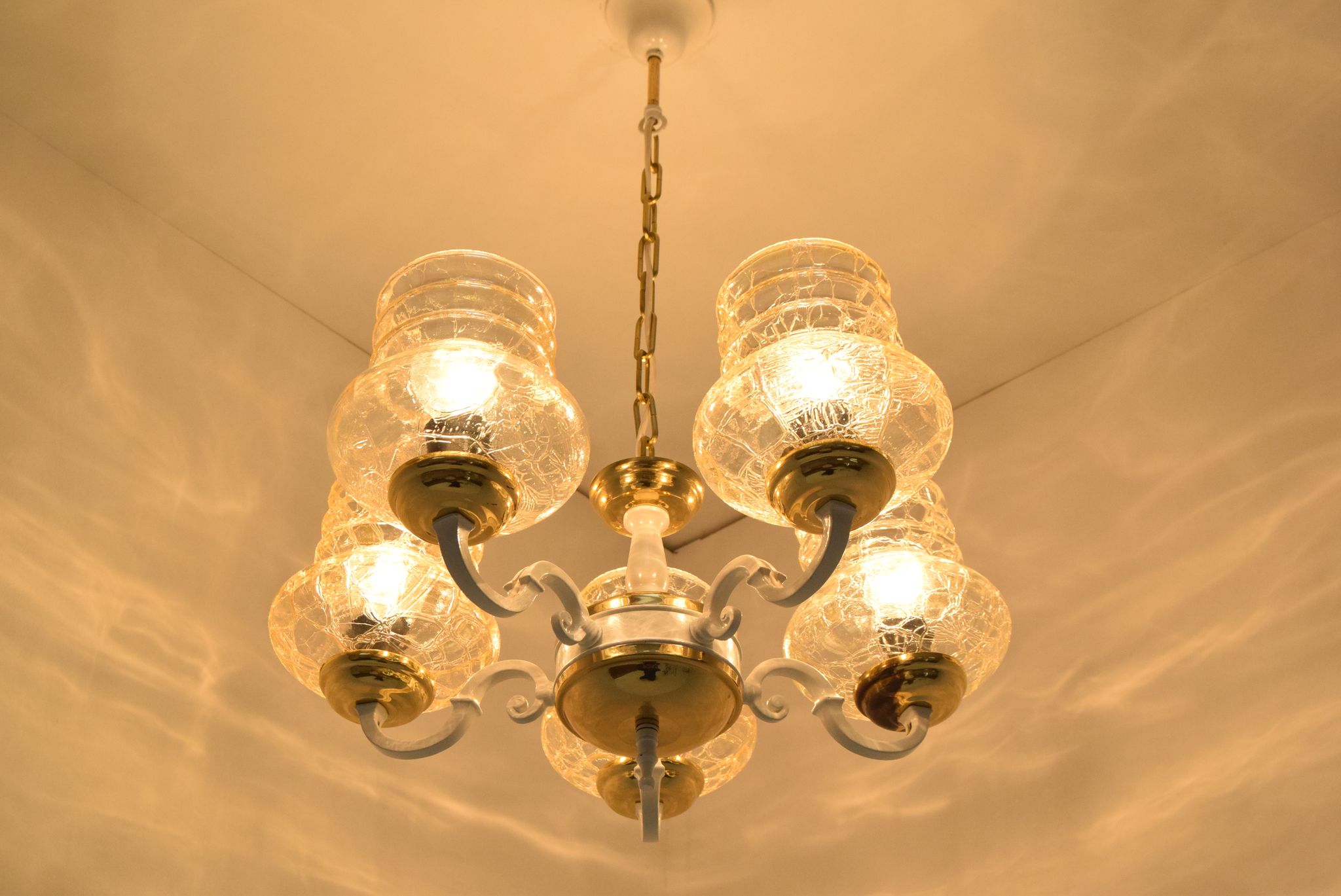 Mid-century Chandelier,Czechoslovakia,1970's.