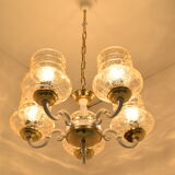 Mid-century Chandelier,Czechoslovakia,1970's.