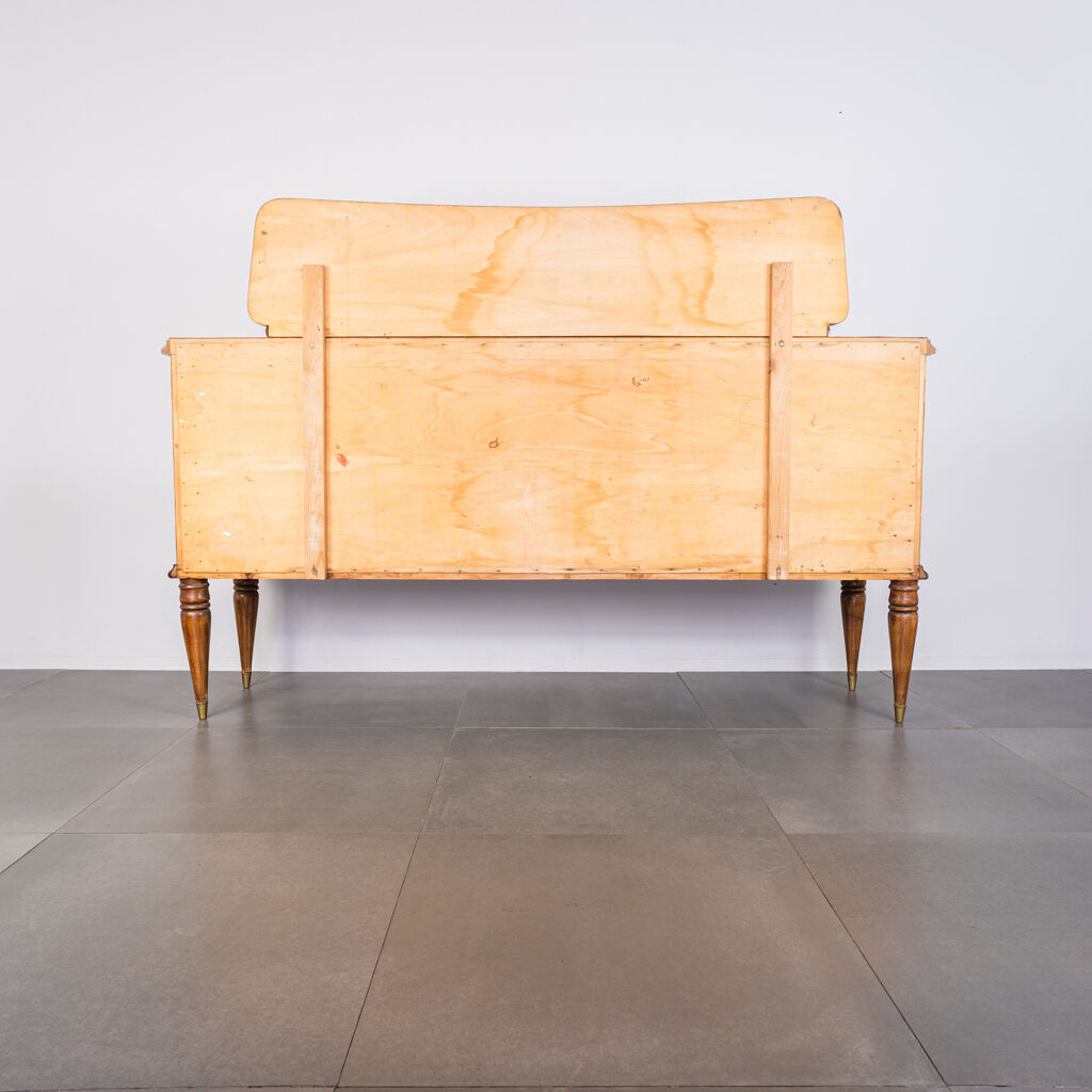 Heath wood buffet and 1950s vintage glass modern antiques