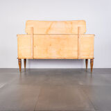 Heath wood buffet and 1950s vintage glass modern antiques