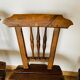 Ensemble de 5 chaises en bois, travail artisanal