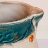 Antique dragonfly slip pitcher