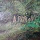 Old oil on wood painting signed and framed