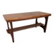 Scandinavian teak coffee table with magazine rack, Sweden circa 1970.