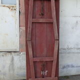 Brewery table, wooden feet