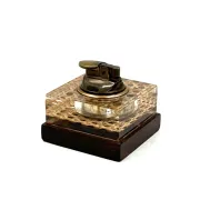 Mid-century lucite table lighter, Italy 1970s