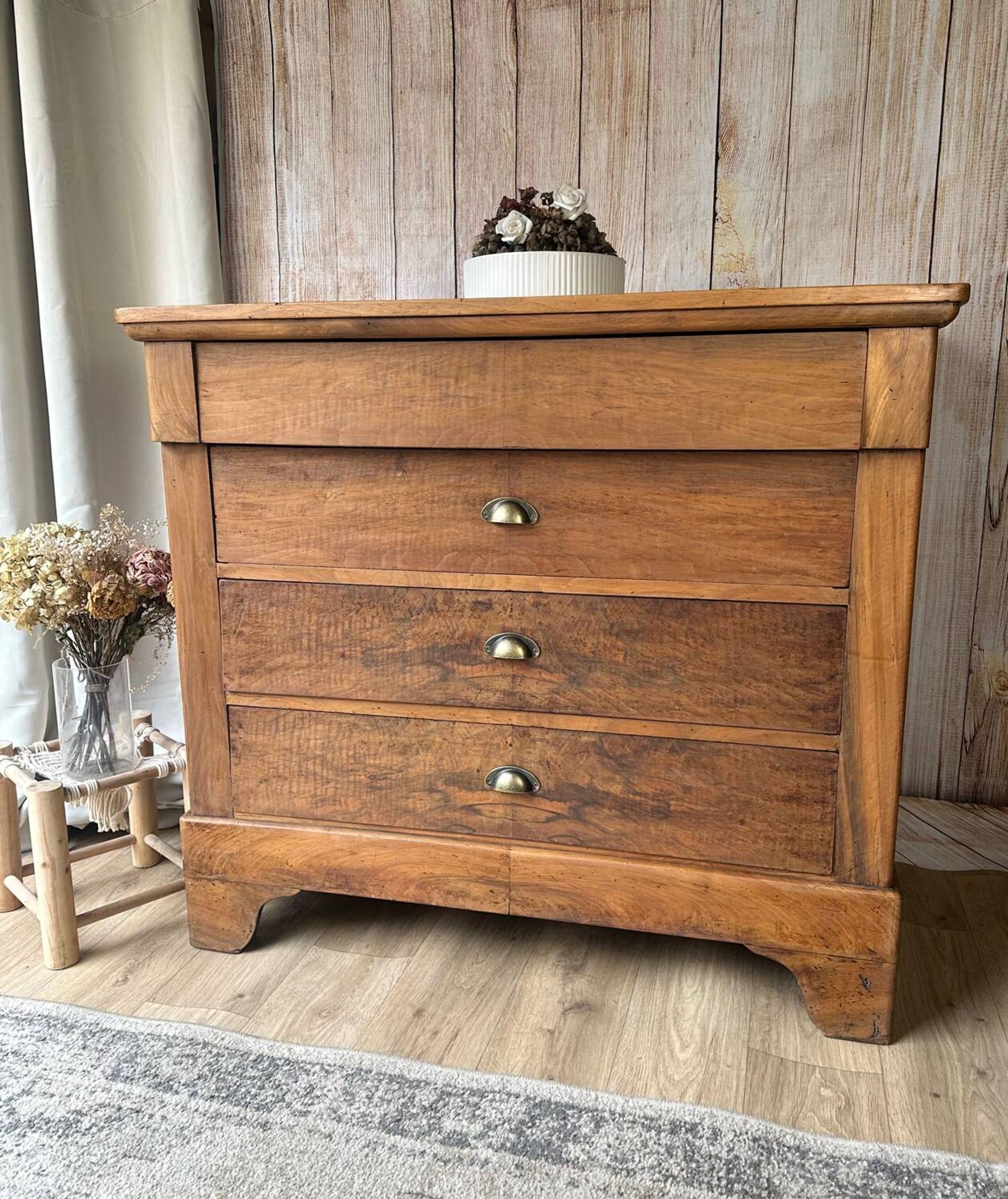 Rustic solid wood chest of drawers