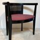 Black lacquered armchair