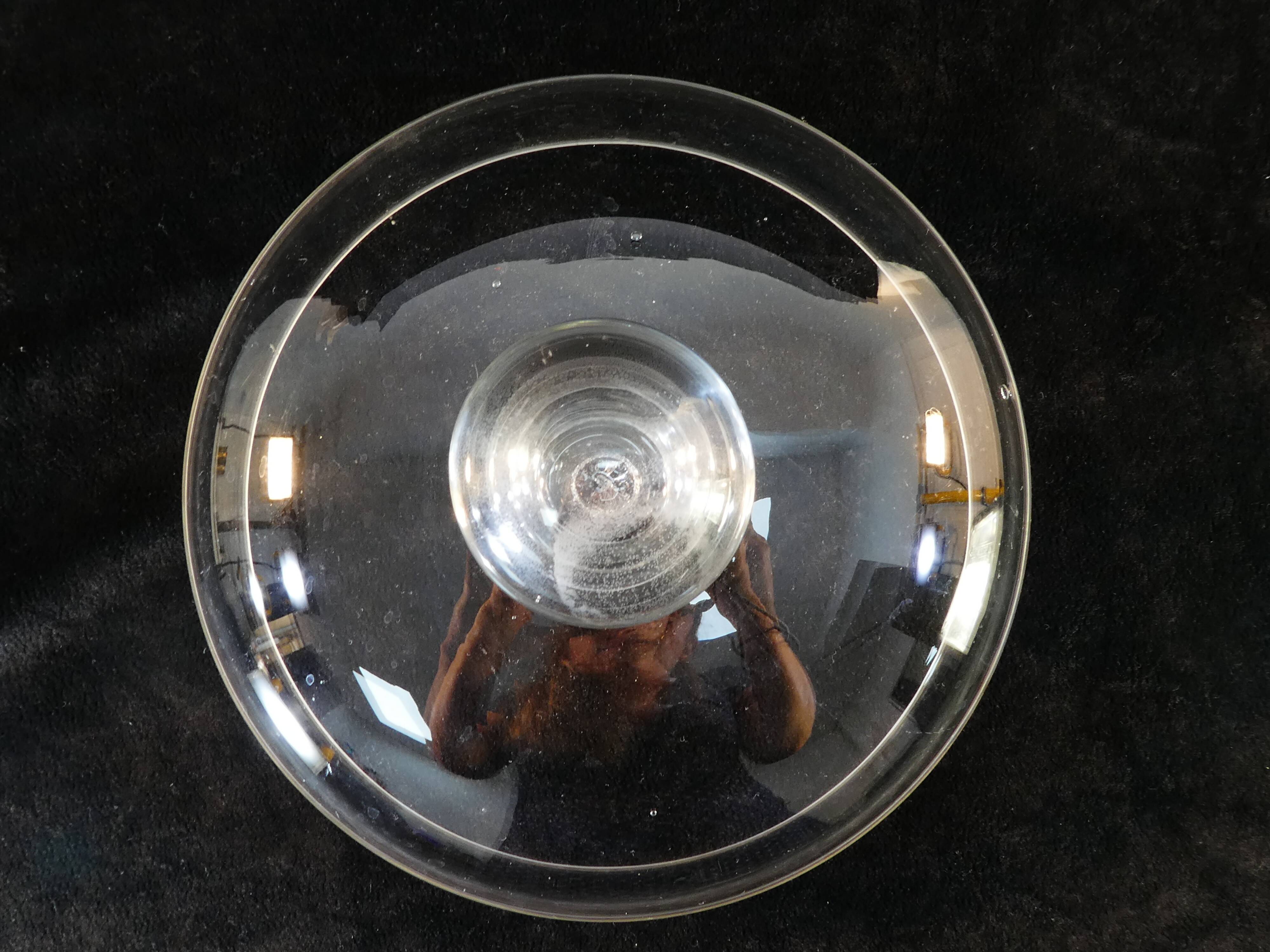 Old cheese bell in blown glass