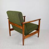 GFM-142 Chair in Olive Bouclé attributed to Edmund Homa, 1970s