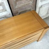Regain style chest of drawers in elm from around 1980-90.