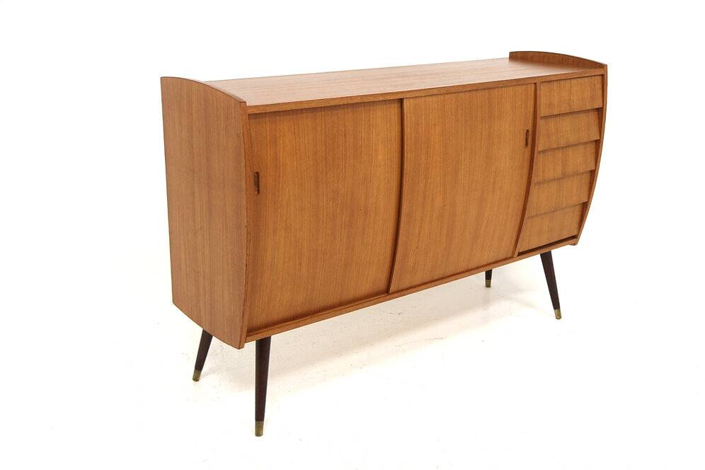 Scandinavian "Roulette" teak sideboard, Möbel-Ikea, Sweden, 1960