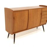 Scandinavian "Roulette" teak sideboard, Möbel-Ikea, Sweden, 1960
