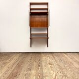 Small Mid-Century Modern Wall Unit,  Royal System with  Desk, Poul Cadovius for Cado, Denmark, 1950s