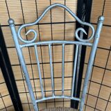 Cast iron and straw bistro chair, 1930s