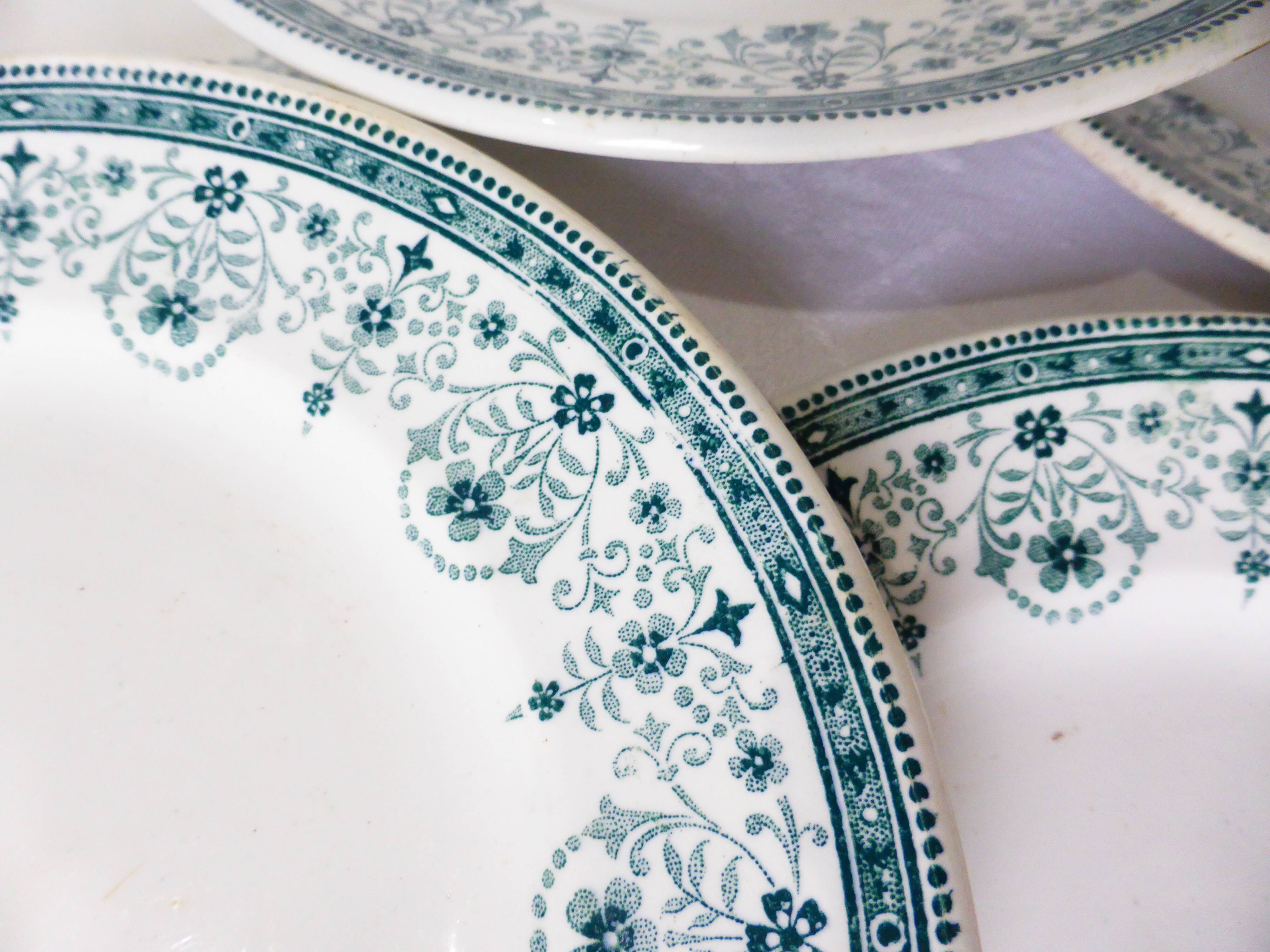 Set of 6 dessert plates from the Moulin des Loups and Hamage model Marceau 211228