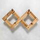 Vintage 70s wall coat rack