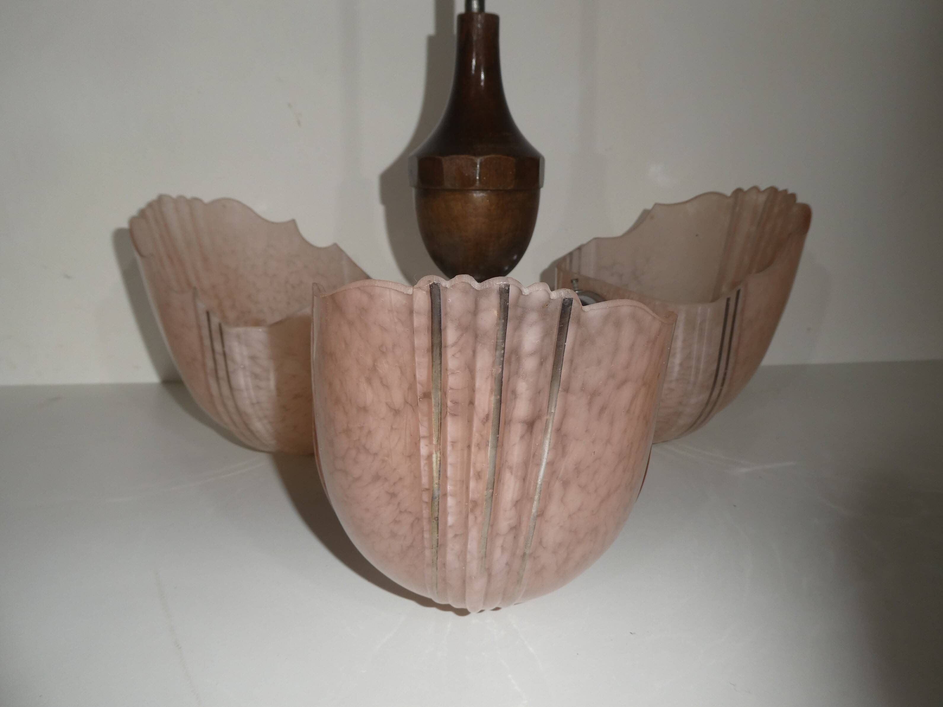 Art Deco chandelier Czechoslovakia 1930