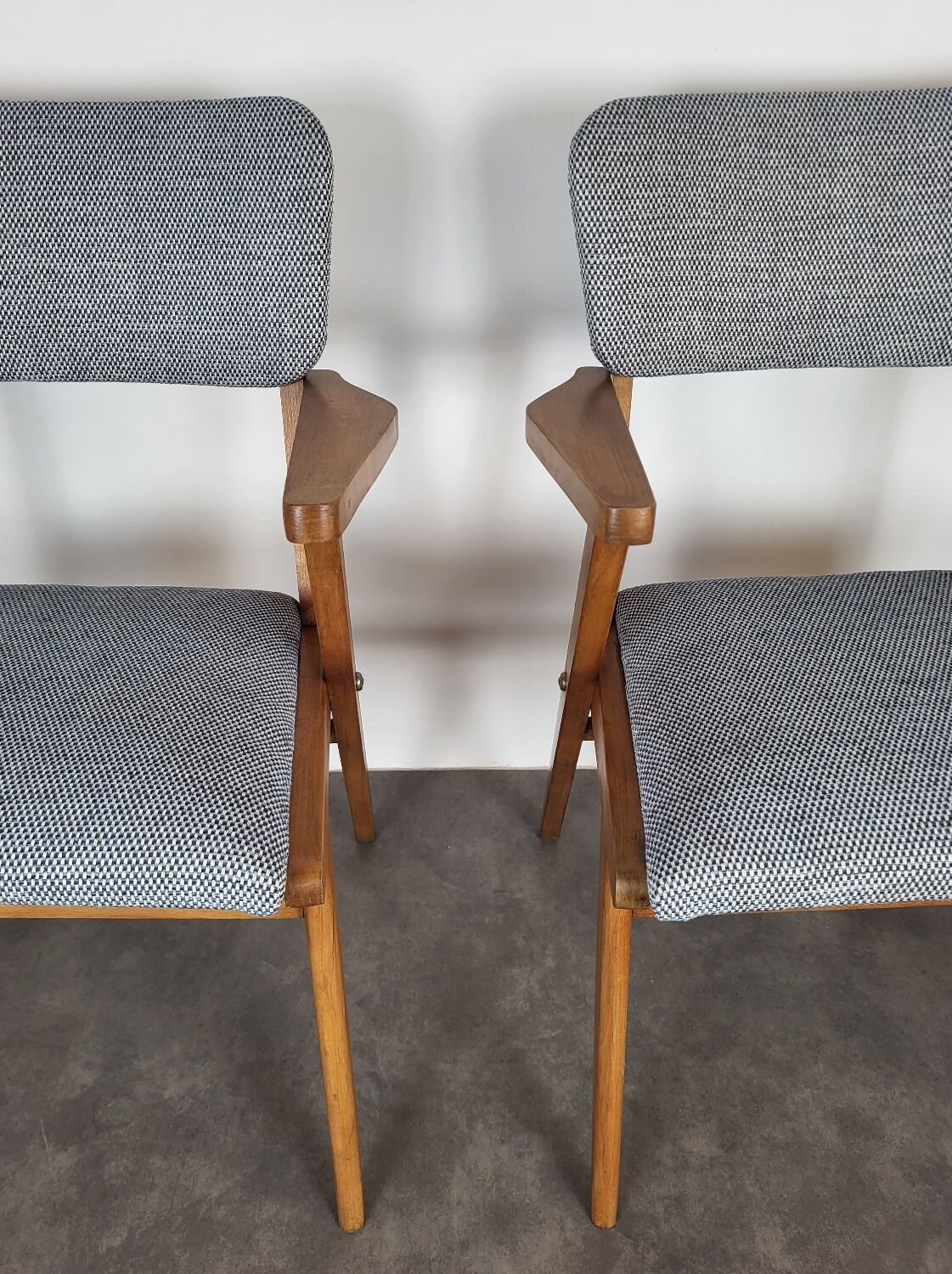 Pair of Scandinavian bridge armchairs from the 1960s.