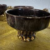 6 tasses à thé en céramique Maius-Giuge Vallauris