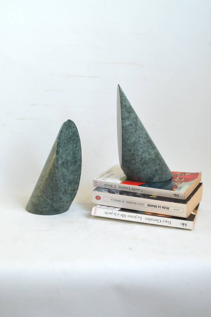 Marble bookends
