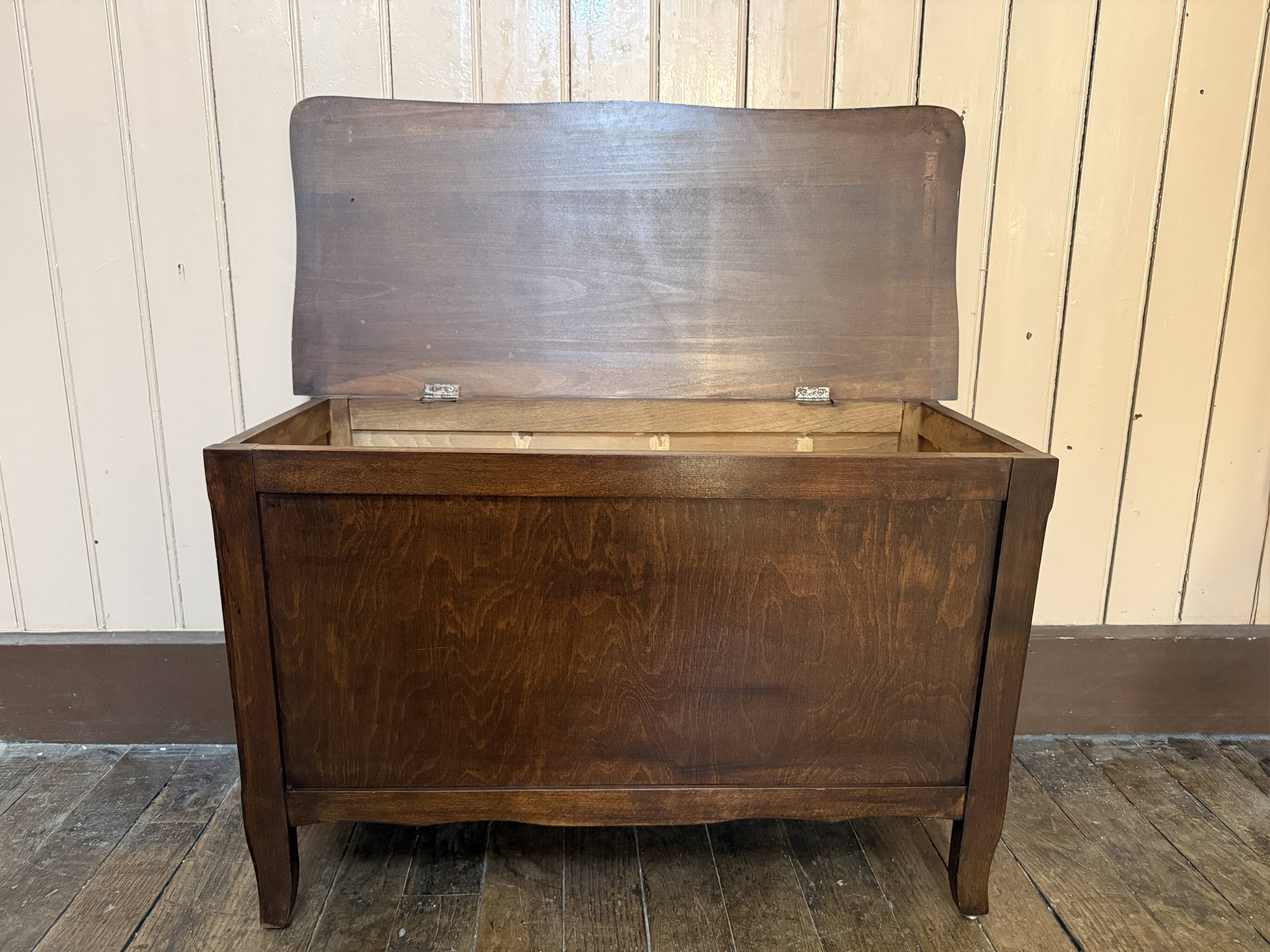 Old wooden presbytery chest
