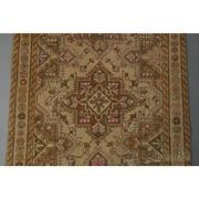 Vintage Turkish Hand-Knotted Wool Cotton Orange Runner Rug 101x380