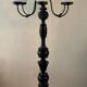 Vintage "Lamppost" in opaline and wood 6 fires