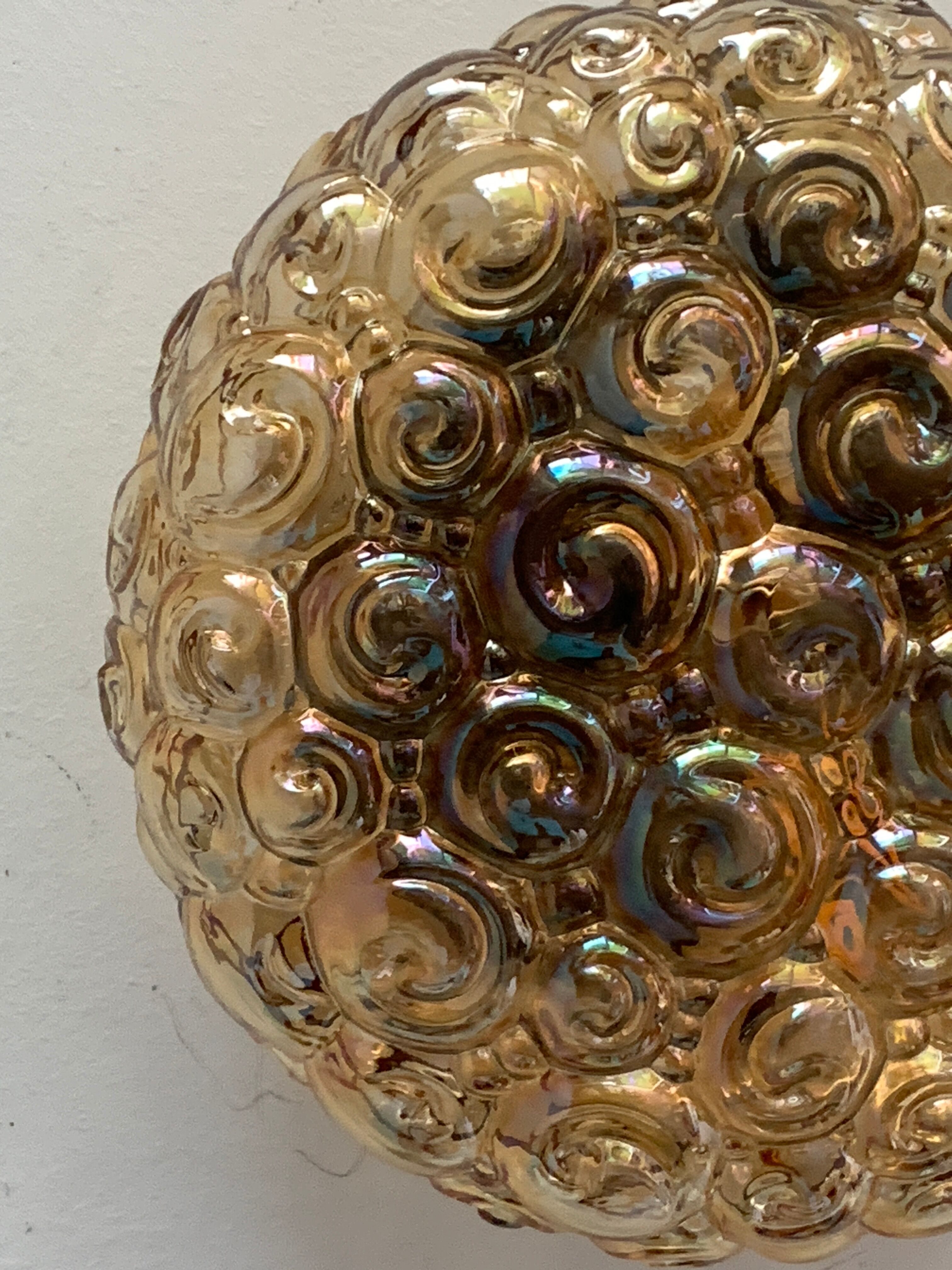 Ceiling lamp or wall lamp in glass, design Helena Tynell, 1960