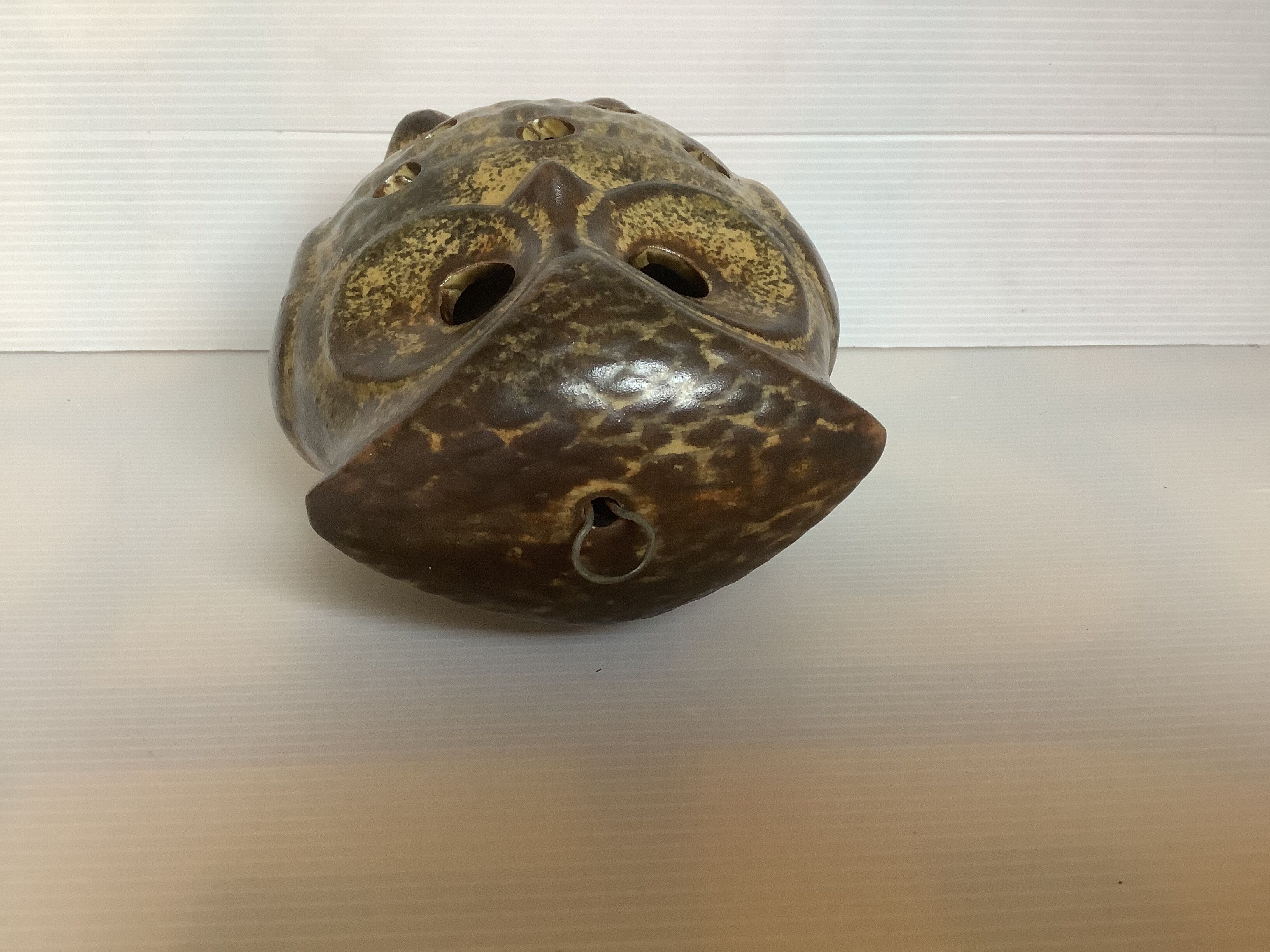 Owl ceramic photophore