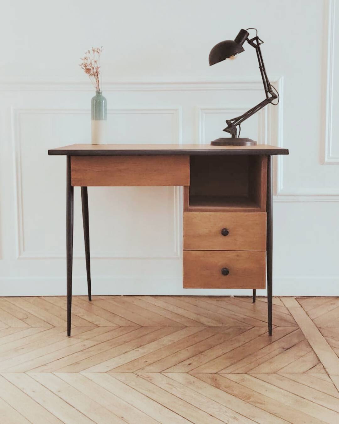 Renovated Scandinavian style desk, 1950s-60s.