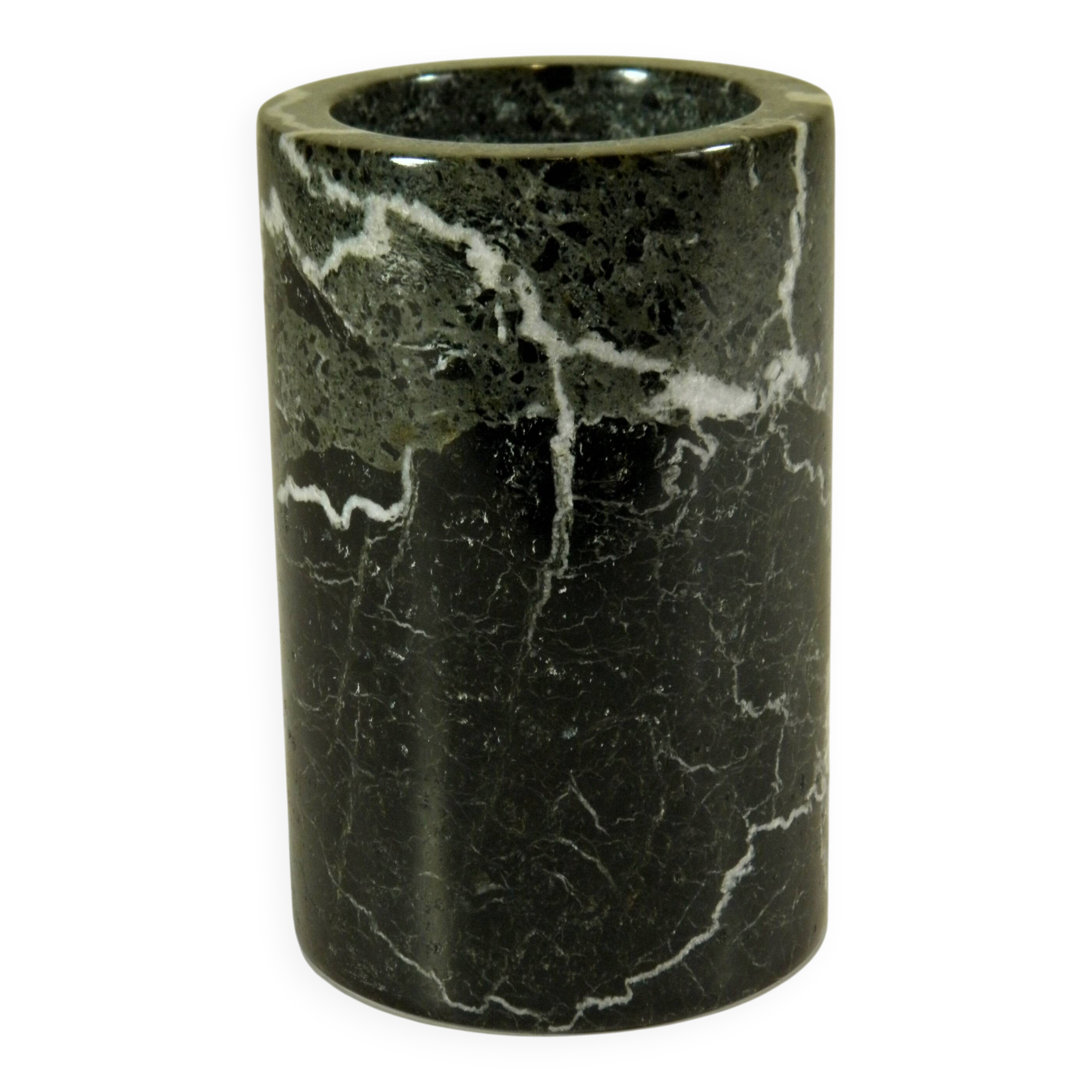 Pot - vase in black marble 10 cm
